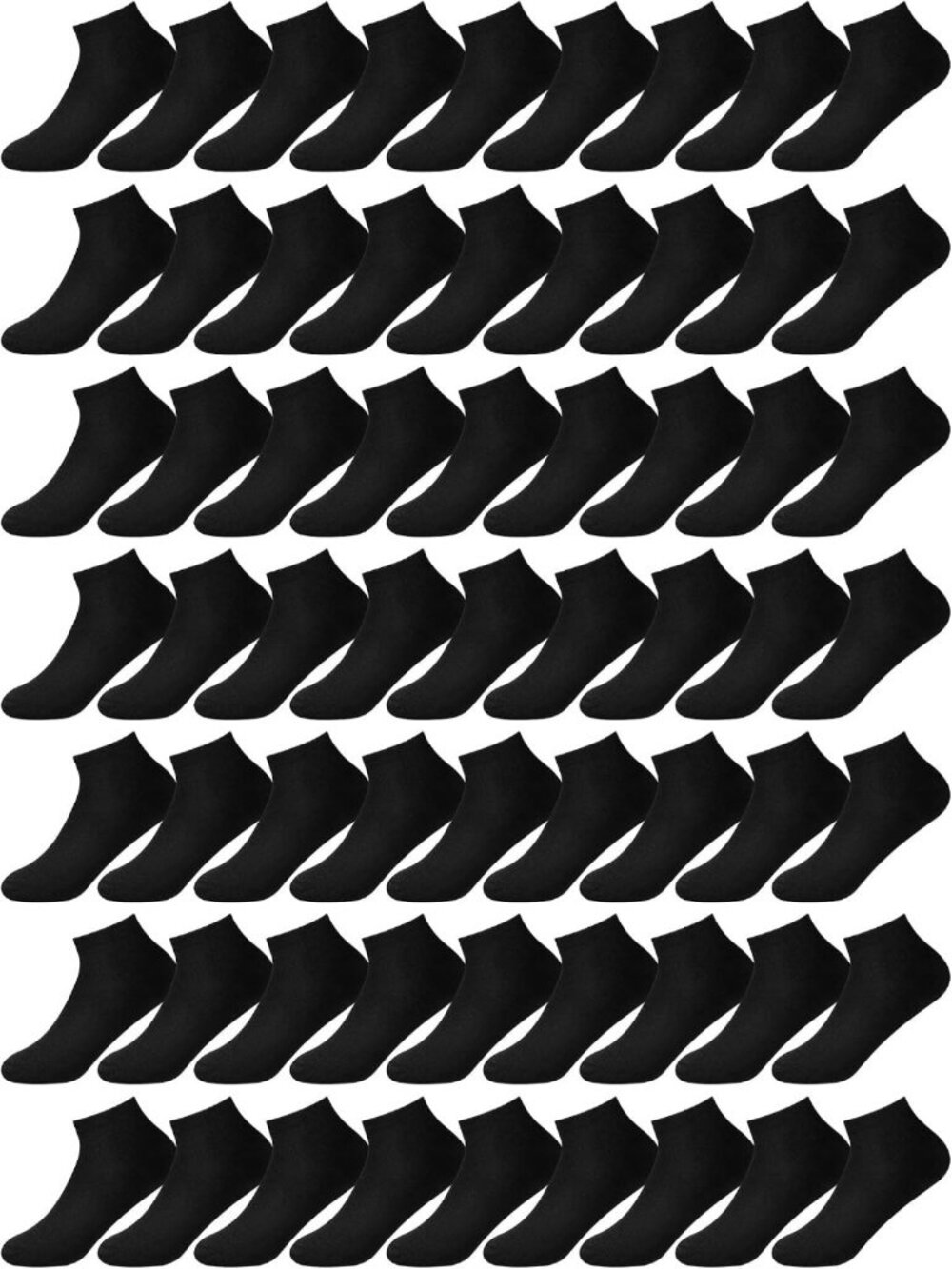 100 Pairs Kids Ankle & Low Cut Socks - Baby & Toddler Half Cushion No Show
